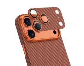 Защитное стекло камеры KEEPHONE для IPhone 17 Pro Kevlar (Cosmic Orange)