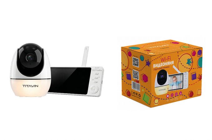 Видеоняня с монитором IP-WI-FI TITAVIN TI-BHC001 (1920*1080, 2Mpix, 3,6мм, пластик)