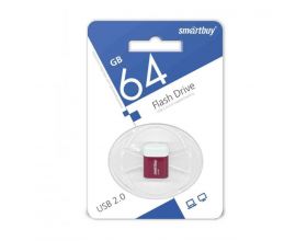 Флешка USB 2.0 Smartbuy 64GB LARA Red (SB64GBLARA-R)