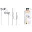 Наушники вакуумные проводные HOCO M59 Magnificent universal earphones (серебристый)