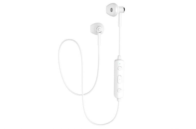 Наушники вакуумные беспроводные HOCO ES21 Wonderful sports wireless headset Bluetooth (белый)
