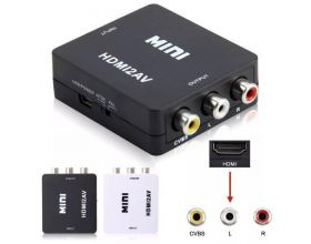 Конвертер переходник HDMI - RCA (мама - мама) черный