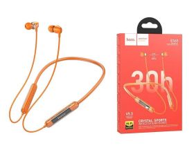 Наушники вакуумные беспроводные HOCO ES65 Dream sports BT earphones headset Bluetooth (оранжевый)