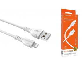 Кабель USB - Lightning BOROFONE BX51, 2,4A (белый) 1м