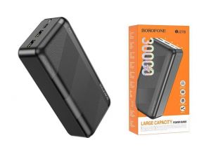 Универсальный дополнительный аккумулятор Power Bank BOROFONE BJ27B Pindar (30000 mAh) (черный)