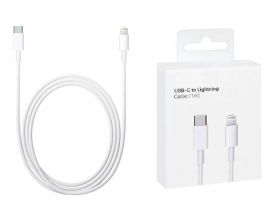 Кабель USB Type-C - Lightning cable org (орг) 1in1 (белый) 1м NEW (Л)