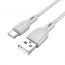 Кабель USB - USB Type-C BOROFONE BX99 (серый) 1м