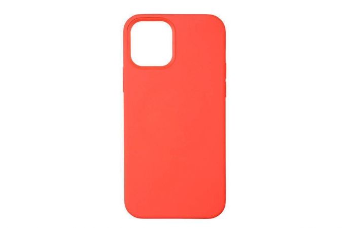 Чехол для iPhone 12 mini (5.4) Silicone Case Soft Touch (красно-оранжевый)