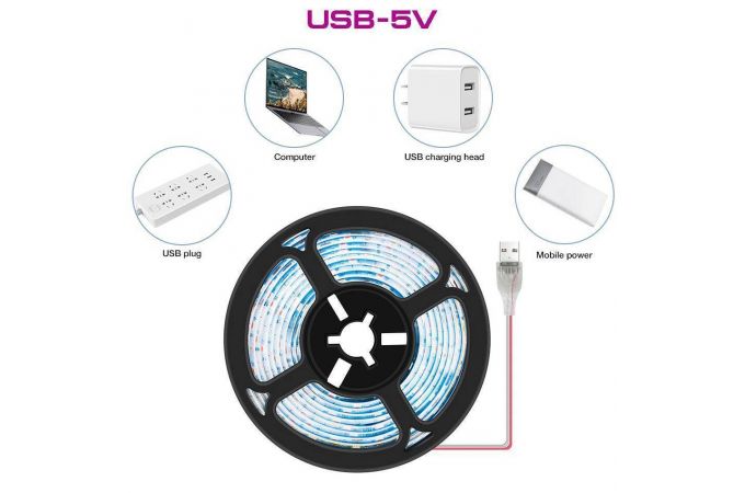 Фито-лента для растений Огонек OG-LDL37 Розовая USB (0.5м, IP65)