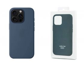 Чехол для iPhone 16 (6,1) Silicone Case Soft Touch MagSafe Denim (деним)