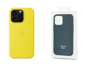 Чехол для iPhone 16 Pro Max (6,9) Silicone Case Soft Touch MagSafe Star Fruit (карамбола)