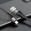 Кабель USB - Lightning HOCO X57, 2,4A (черный) 1м (в оплетке)
