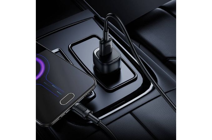 Автомобильное зарядное устройство BOROFONE BZ34  BZ34 Cloud QC3.0 с одним портом QC3.0 (Micro) (черный)