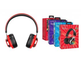 Наушники мониторные беспроводные BOROFONE BO8 Love Sound wireless headset Bluetooth (красный)
