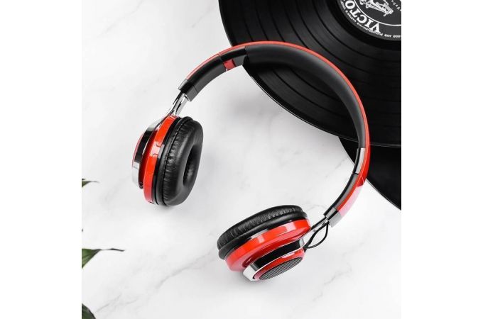 Наушники мониторные беспроводные BOROFONE BO8 Love Sound wireless headset Bluetooth (красный)