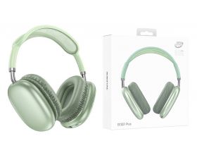 Наушники мониторные беспроводные BOROFONE BO22 Plus Elegant wireless headset Bluetooth (зеленый)