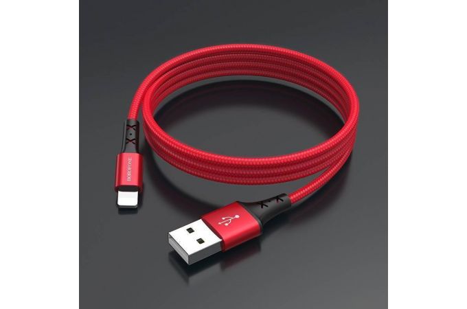 Кабель USB - Lightning BOROFONE BX20, 2,4A (красный) 1м