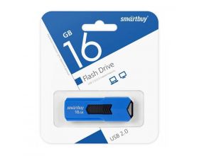 Флешка USB 2.0 Smartbuy 16GB STREAM Blue (SB16GBST-B)