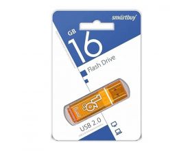 Флешка USB 2.0 Smartbuy 16GB Glossy series Orange (SB16GBGS-Or)