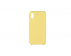 Чехол для iPhone ХS (5.8) Silicone Case Soft Touch (желтый) 4