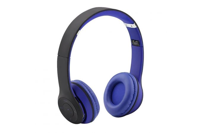 Наушники мониторные беспроводные Орбита OT-ERB20 FM,TF У Bluetooth (черно-синий)