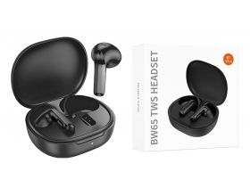 Наушники вакуумные беспроводные BOROFONE BW65 Deseo true wireless BT headset Bluetooth (черный)