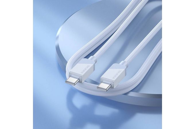 Кабель USB Type-C - USB Type-C BOROFONE BX107, PD60W (синий) 1м