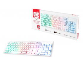 Клавиатура проводная с подсветкой Smartbuy ONE 251 USB белая (SBK-251U-W)/20