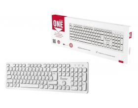 Клавиатура беспроводная мультимедийная Smartbuy ONE 252 белая (SBK-252AG-W)/20