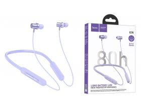 Наушники вакуумные беспроводные HOCO ES70 Armour neck-mounted BT earphones headset Bluetooth (фиолетовый)