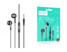 Наушники вакуумные проводные HOCO M123 Glory universal earphones with microphone (черный)