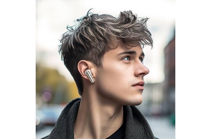 Наушники вакуумные беспроводные HOCO EQ11 Harmony true wireless BT headset (белый)