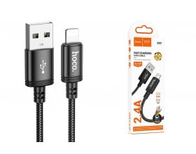 Кабель USB - Lightning HOCO X89 2,4A (черный) 2м