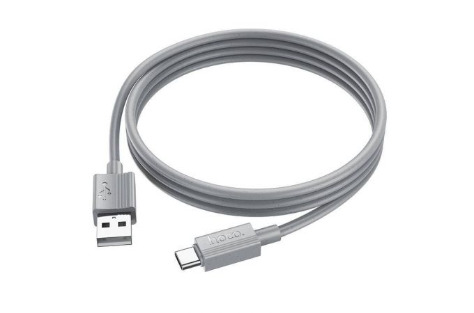 Кабель USB - USB Type-C HOCO X107, 2,4A (серый) 1м