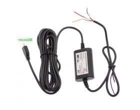 Кабель питания установочный для авто TDS TS-CAU66 2.5м (12-24В, microUSB, 2500mA)
