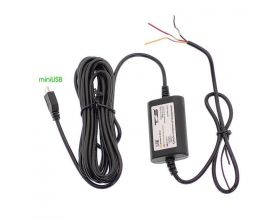 Кабель питания установочный для авто TDS TS-CAU66 2.5м (12-24В, miniUSB, 2500mA)